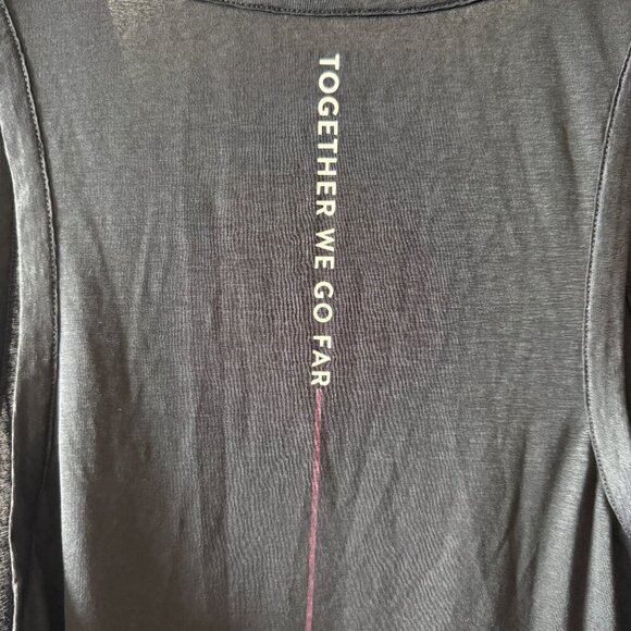 Women's M Peloton Black Together We Go Far Logo Graphic Tank Cycling Spinning - Picture 4 of 6